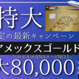 【2024年最新】ANAアメックスゴールド紹介入会キャンペーン8万マイル｜おすすめANAカード