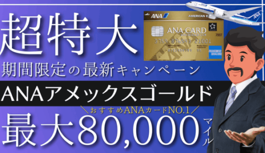 【2024年最新】ANAアメックスゴールド紹介入会キャンペーン8万マイル｜おすすめANAカード